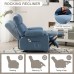 Massage Recliner Chair with Heat and Vibration, Ergonomic Rocking Lounge Chair with 4 Side Pockets, 2 Cup Holders, USB Charging Port - SL-1026